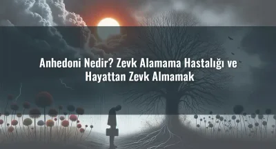 Anhedoni Nedir? Zevk Alamama Hastalığı ve Hayattan Zevk Almamak